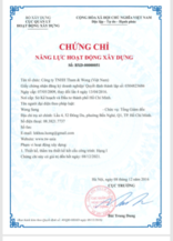 Construction Eligibility Certificate - Civil and Structural Consultancy Service of Buildings, Road Bridge Works, and Technical Infrastructures